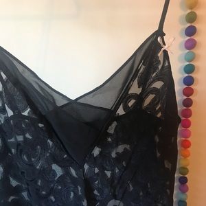 Oscar De La Renta black lace lingerie